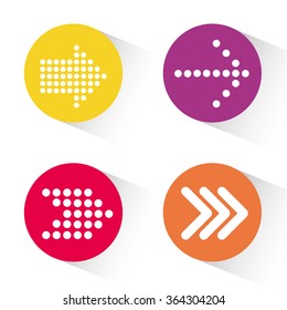 Arrows icons graphic 