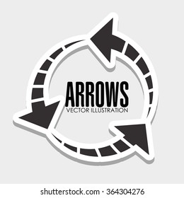 Arrows icons graphic 