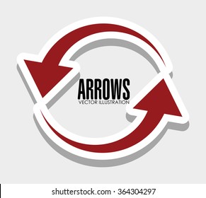 Arrows icons graphic 