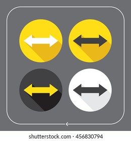 Arrows icons. Arrows on the sides