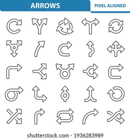 Arrows Icons. Professional, pixel perfect icons, EPS 10 format.