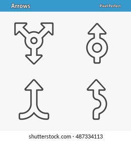 Arrows Icons. Professional, pixel perfect icons optimized for both large and small resolutions. EPS 8 format. 5x size for preview.
