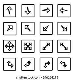 arrows icons set
