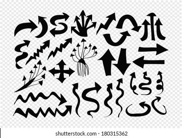 arrows icons set 