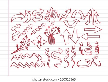 arrows icons set 