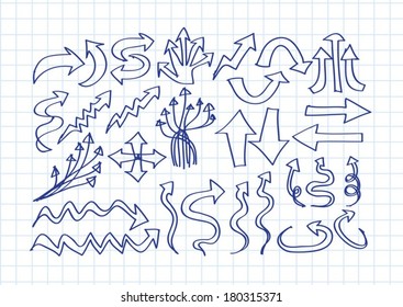 arrows icons set 