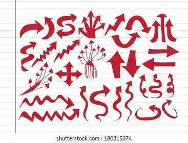 arrows icons set 