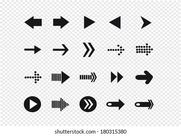 arrows icons set 