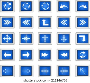 Arrows icons set 