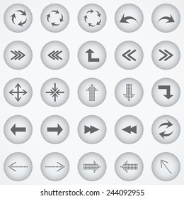 Arrows icons set 