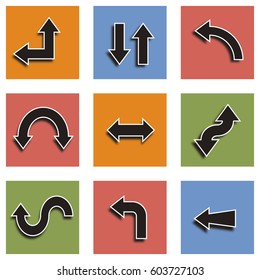 Arrows icons set.