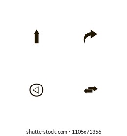 Arrows icons set. arrow, up arrow, left and right and left