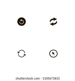Arrows icons set. circulation, gyration, recycle and reload