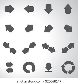 Arrows icons set illustration