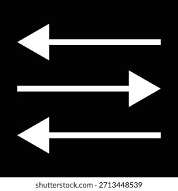 Setas, conjunto de ícones de setas, sinais simples modernos de ponteiro de vetor preto plano. Ícone de seta definido para botões de clique de avanço, navegação de seta de design da Web e elementos de aplicativos 
