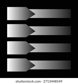 Flechas, conjunto de iconos de flechas, signos de puntero de Vector negro plano simple moderno. Conjunto de iconos de flecha para Botones de Hacer clic de avance, navegación de flecha de Diseño web y Elementos de App 