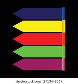 Flechas, conjunto de iconos de flechas, signos de puntero de Vector negro plano simple moderno. Conjunto de iconos de flecha para Botones de Hacer clic de avance, navegación de flecha de Diseño web y Elementos de App 