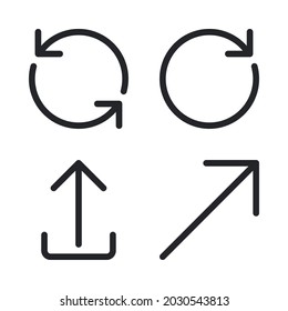 Arrows icons set. Perfect for website mobile app, app icons, presentation, illustration and any other projects.