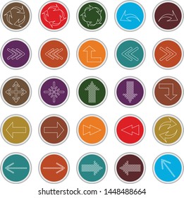 Arrows icons set . Vector Illustration
