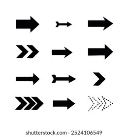 Arrows icons arrows set Vector illustration isolated-on-white-background