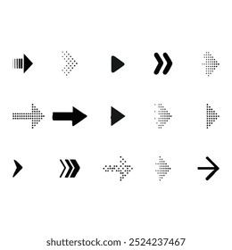 Arrows icons ,arrows set Vector illustration isolated on white background