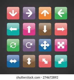 Arrows icons universal set for web and mobile