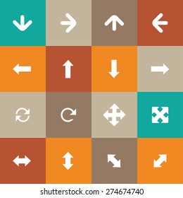 Arrows icons universal set for web and mobile