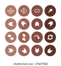 Arrows icons universal set for web and mobile
