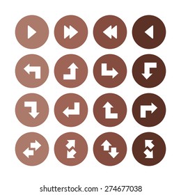 Arrows icons universal set for web and mobile