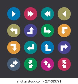 Arrows icons universal set for web and mobile