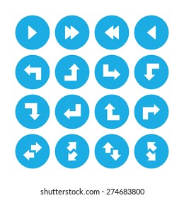 Arrows icons universal set for web and mobile