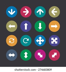Arrows icons universal set for web and mobile
