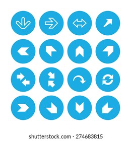 Arrows icons universal set for web and mobile