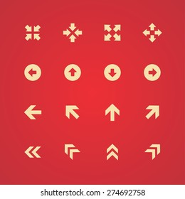 Arrows icons universal set for web and mobile