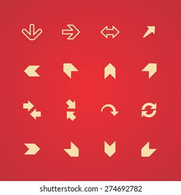 Arrows icons universal set for web and mobile
