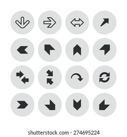 Arrows icons universal set for web and mobile