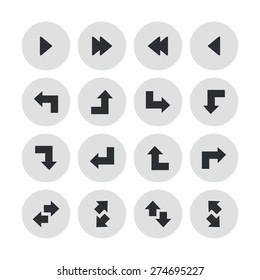 Arrows icons universal set for web and mobile