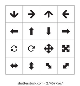Arrows icons universal set for web and mobile
