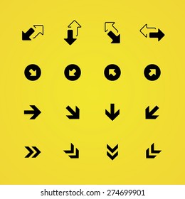 Arrows icons universal set for web and mobile