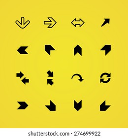 Arrows icons universal set for web and mobile