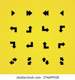 Arrows icons universal set for web and mobile