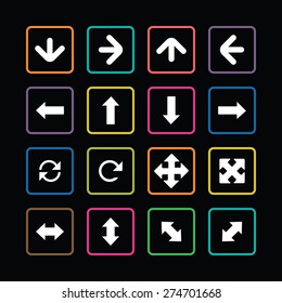 Arrows icons universal set for web and mobile