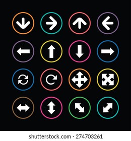 Arrows icons universal set for web and mobile