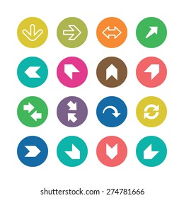 Arrows icons universal set for web and mobile