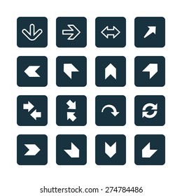 Arrows icons universal set for web and mobile