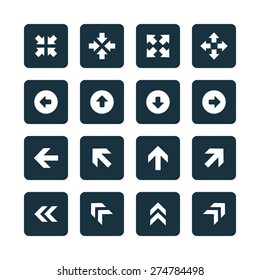 Arrows icons universal set for web and mobile