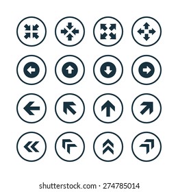 Arrows icons universal set for web and mobile