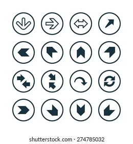Arrows icons universal set for web and mobile