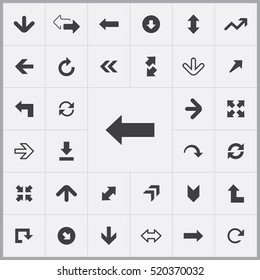 Arrows icons universal set for web and mobile