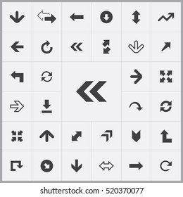 Arrows icons universal set for web and mobile